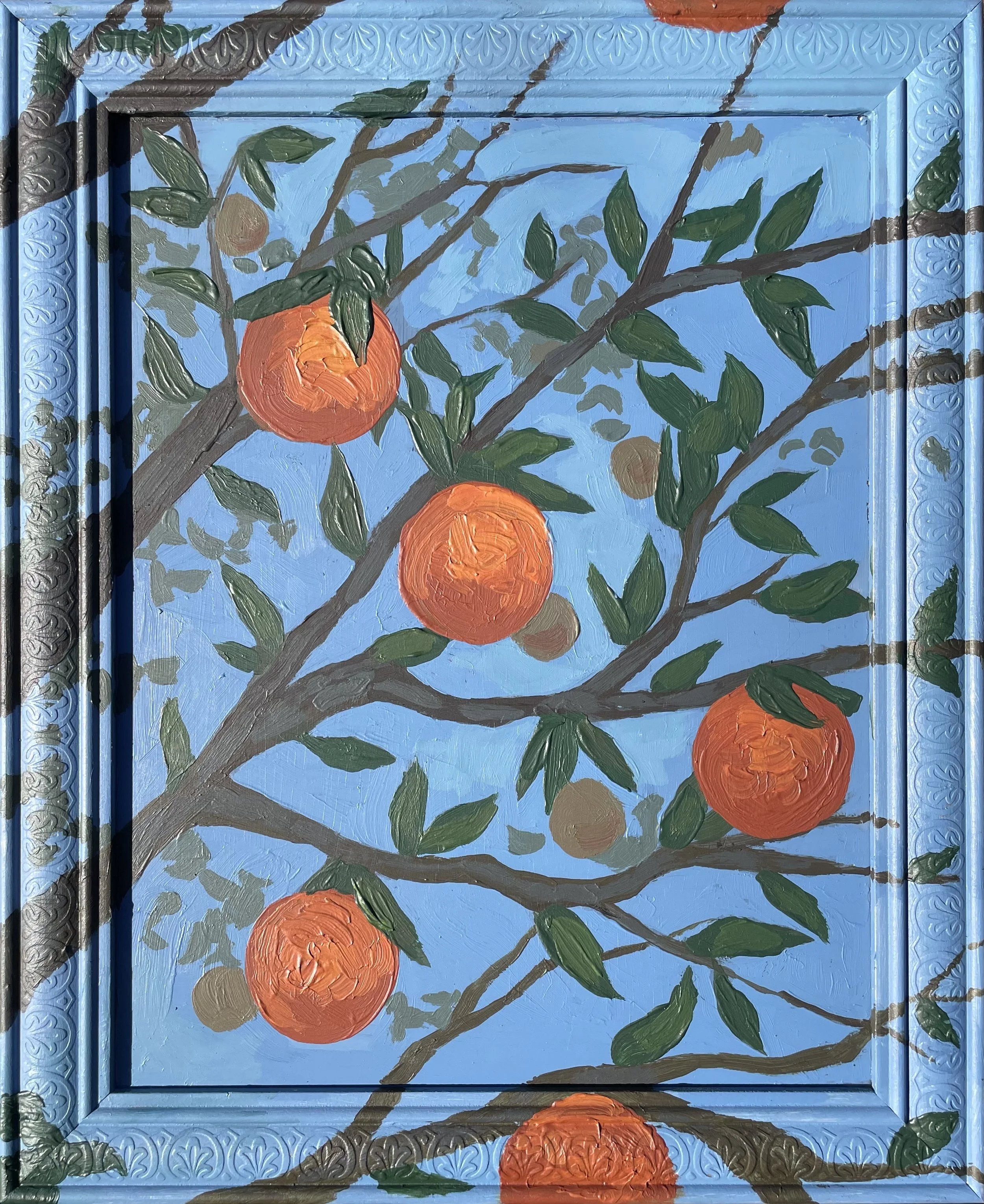 Oranges beyond the frame