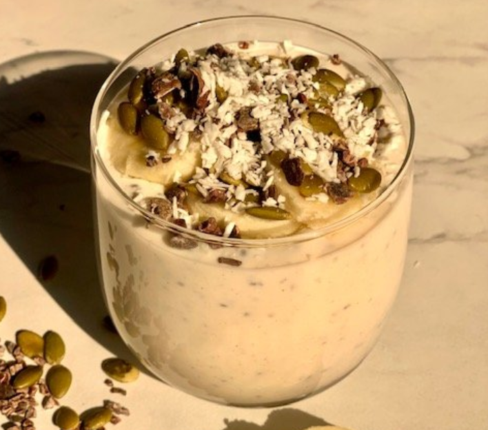 High Protein Banana Chia Pudding
