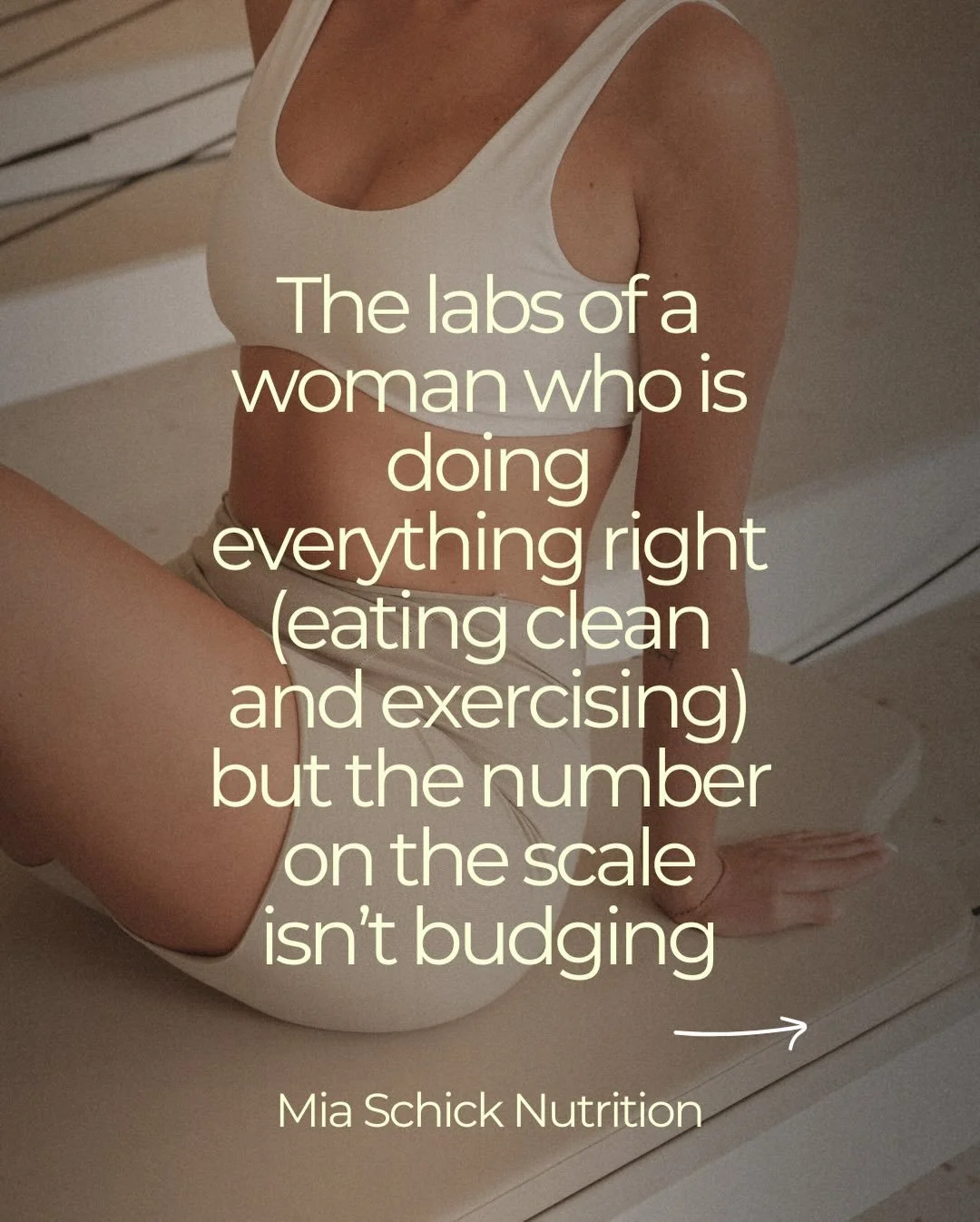 She was doing everything right.
Working out consistently.
Eating clean.
Hitting her protein targets.
Drinking her water.
Tracking her steps.

And the scale?
Not. Moving.

This is the part most women never get told:
You can be perfect with nutrition a