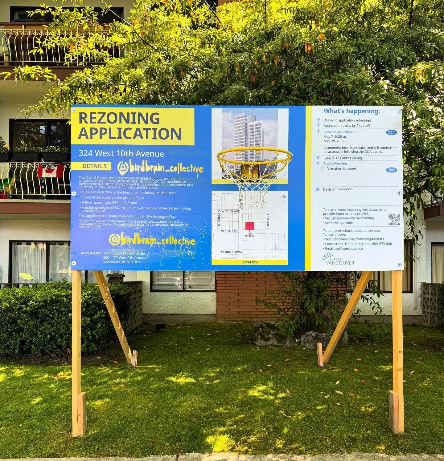 Intervention by @birdbrain_collective 🏀(Check it out on 10th btw Yukon + Alberta) 👌🏻👌🏻👌🏻