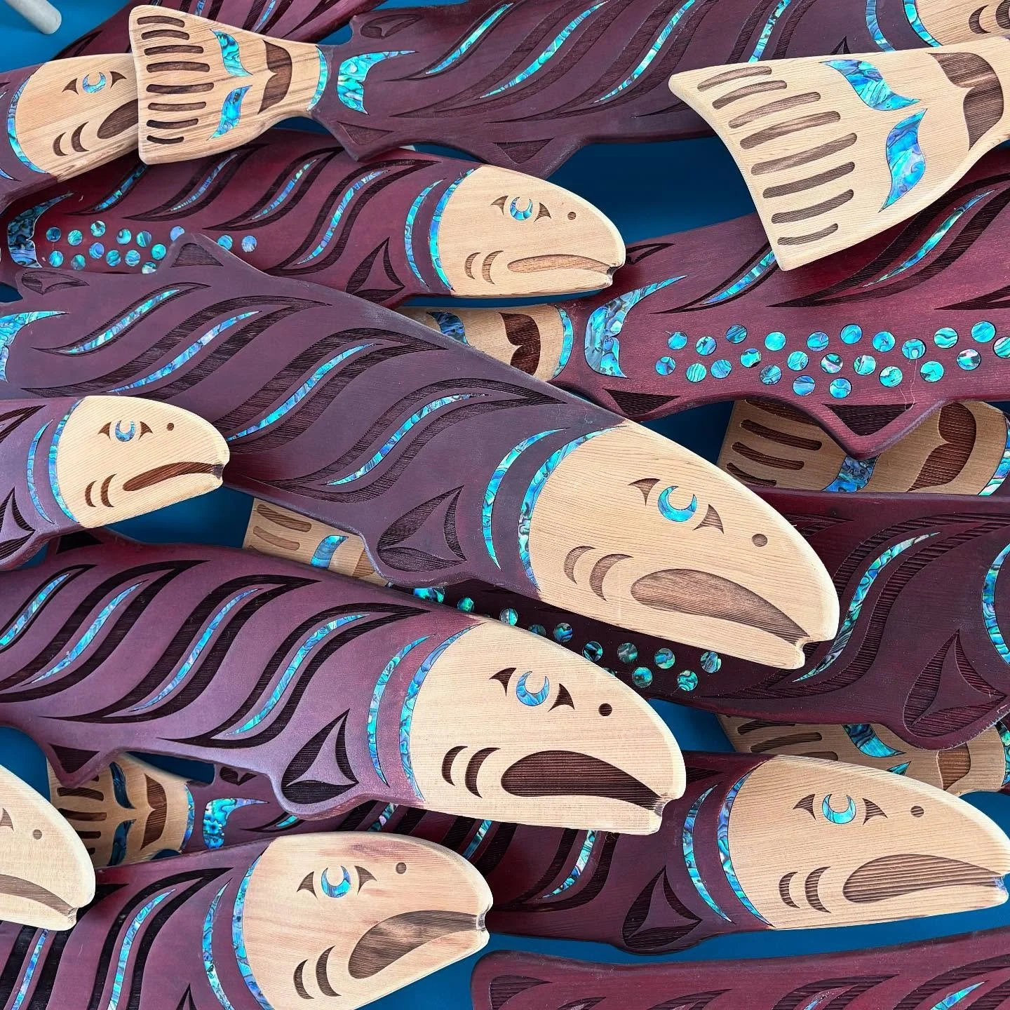 New work installed at @kwantlenu Richmond campus: &lsquo;Legacy&rsquo; by Spirit Works, Shain Jackson (shish&aacute;lh First Nation). &ldquo;It is inspired by the efforts of the shishal people who worked with Regional Power, an independent power prod