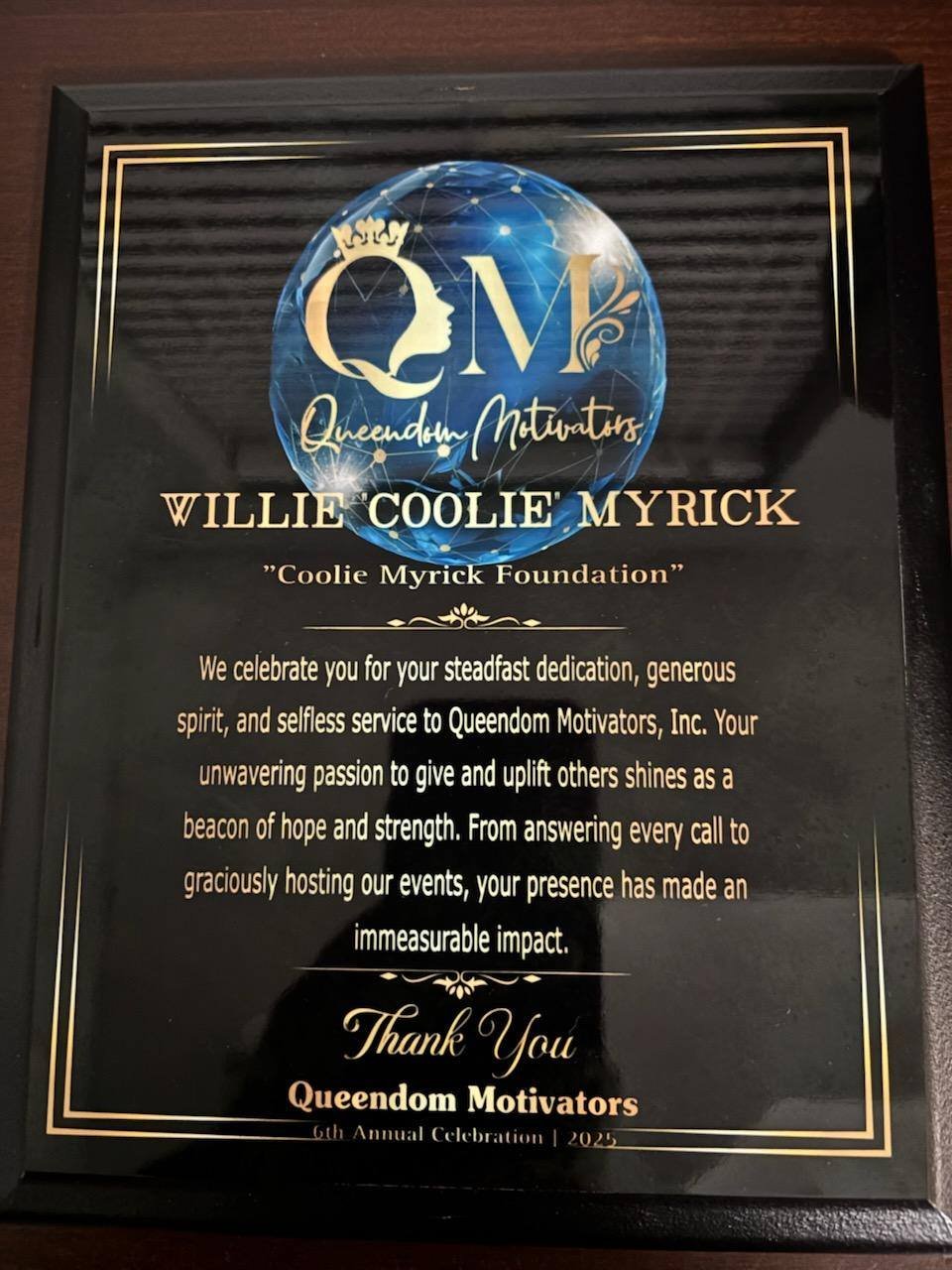 Recognized for Service &amp; Partnership