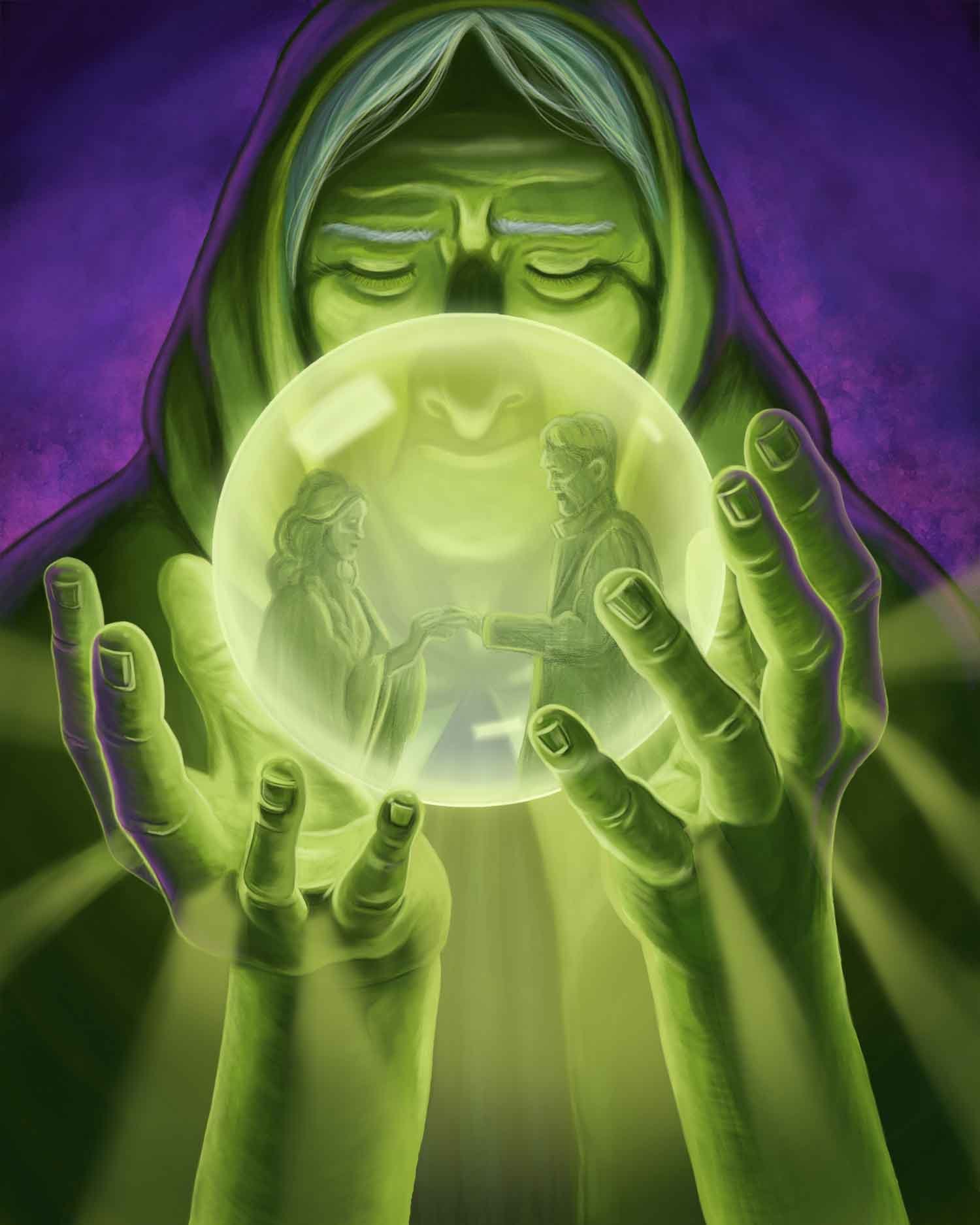 Crystal Ball | Photoshop | Winter 2023 | 5” x 6.25”