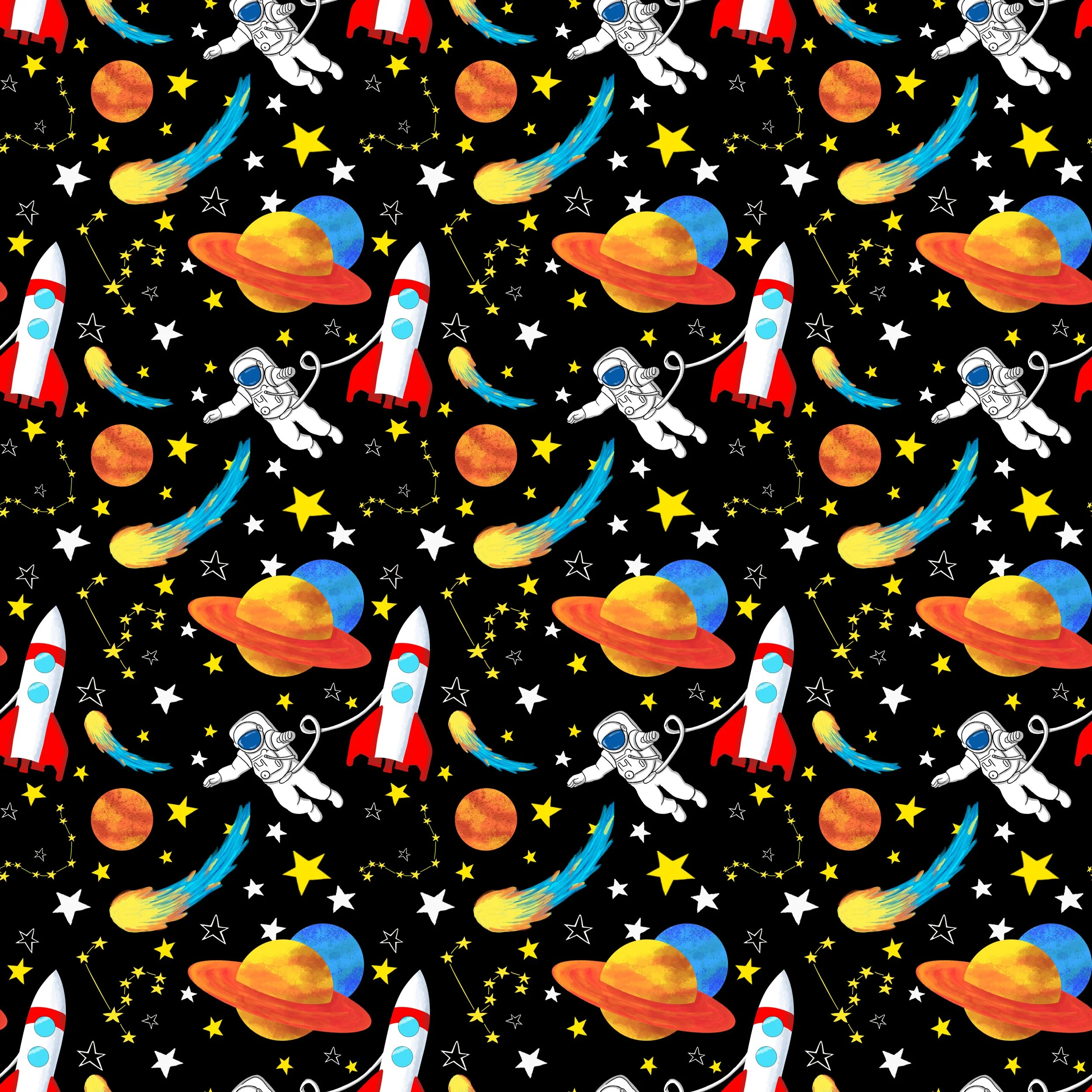 Space Hero Pattern