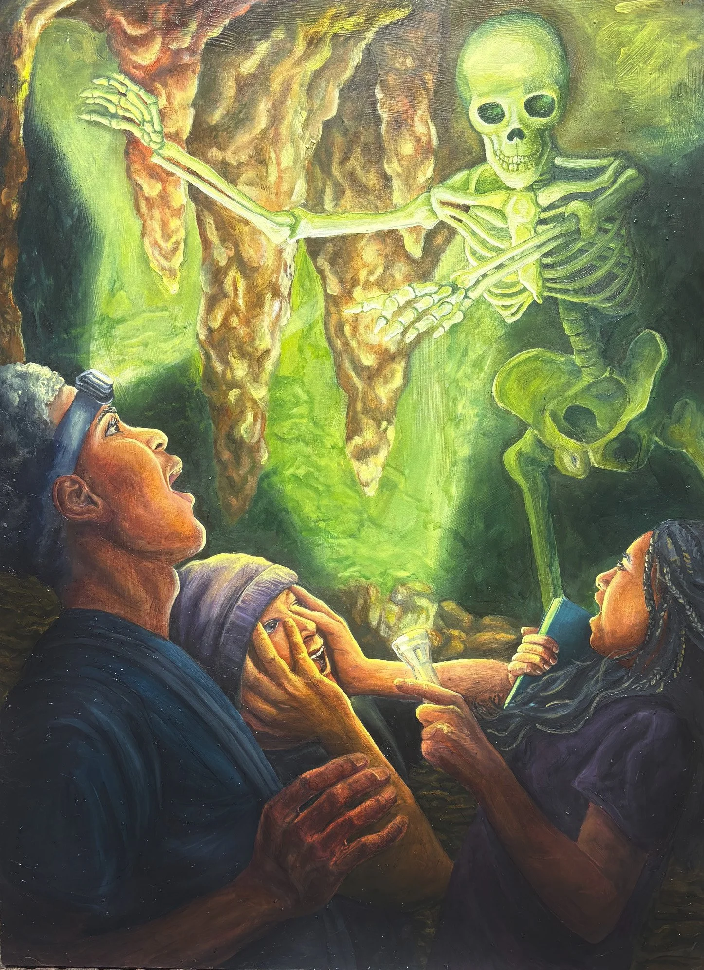 Cave Terror | Oil on Board | Winter 2025 | 24” x 36”