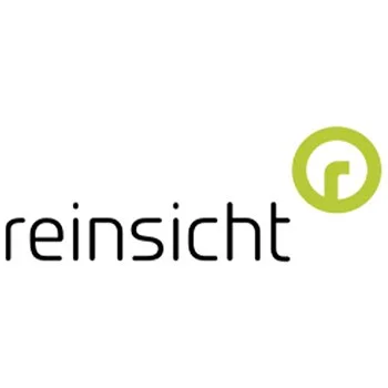 Logo mit dem Wort 'reinsicht' und einem grünen R-Kreis