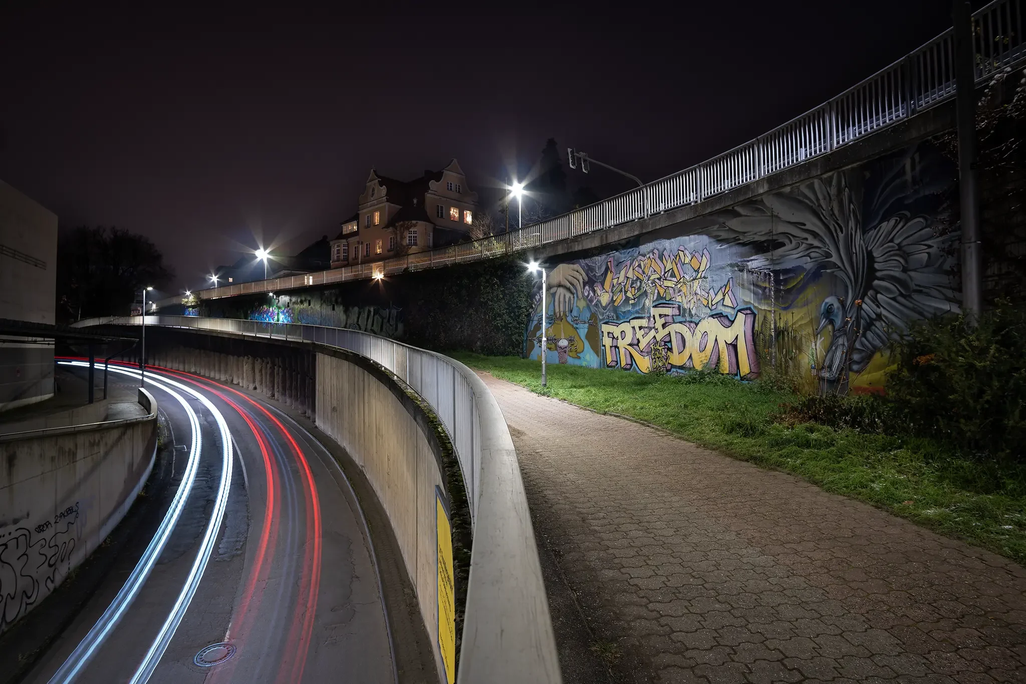 "Schweine-Wand" unterhalb der Paffrather Straße
