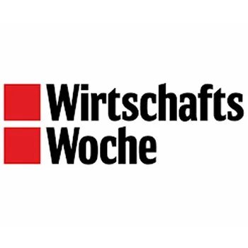 Logo der WirtschaftsWoche, bestehend aus zwei roten Quadraten und schwarzem Text.