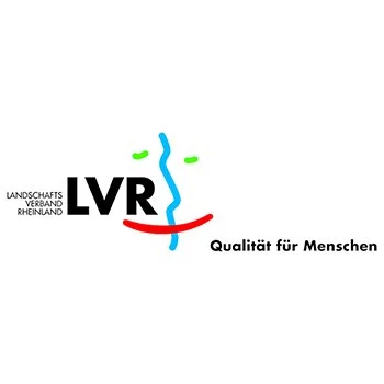 Logo des Landschaftsverbands Rheinland mit Slogan "Qualität für Menschen".