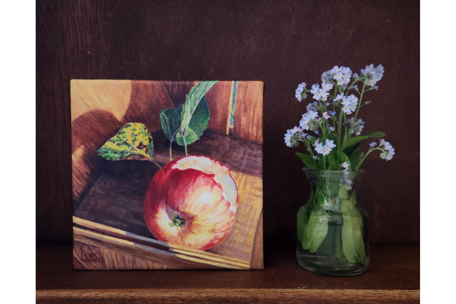 apple-with-bite-painting-higgins-on-shelf.png