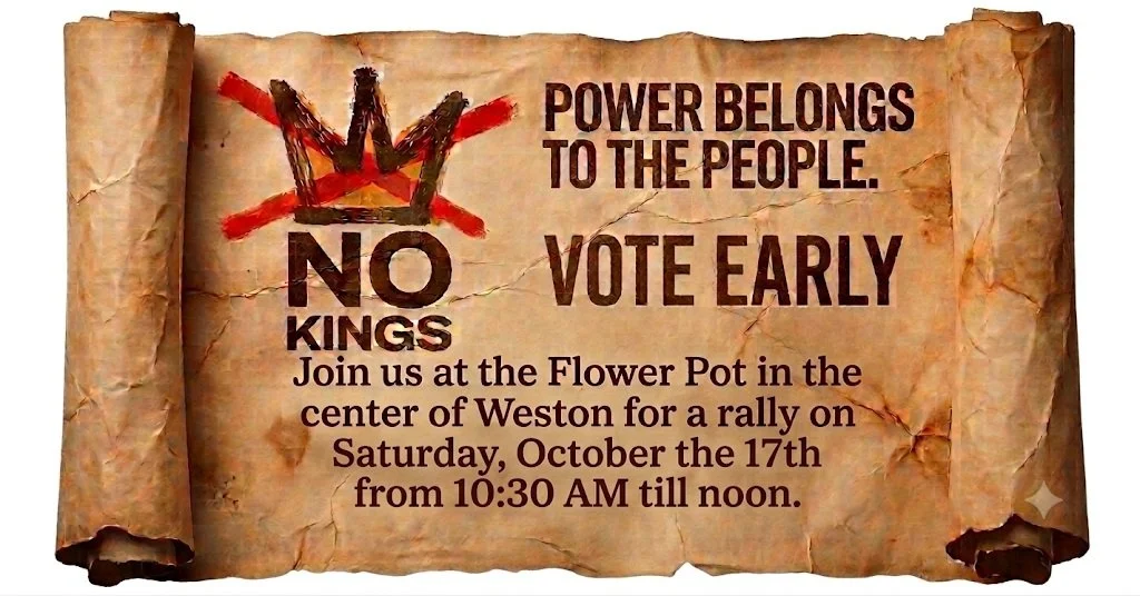 Saturday, October 17th, 10:30am-12pm. The purpose of No Kings has always been clear: We will not surrender our democracy without a fight. While the goal of preventing the authoritarian consolidation of power has been consistent throughout our work, t