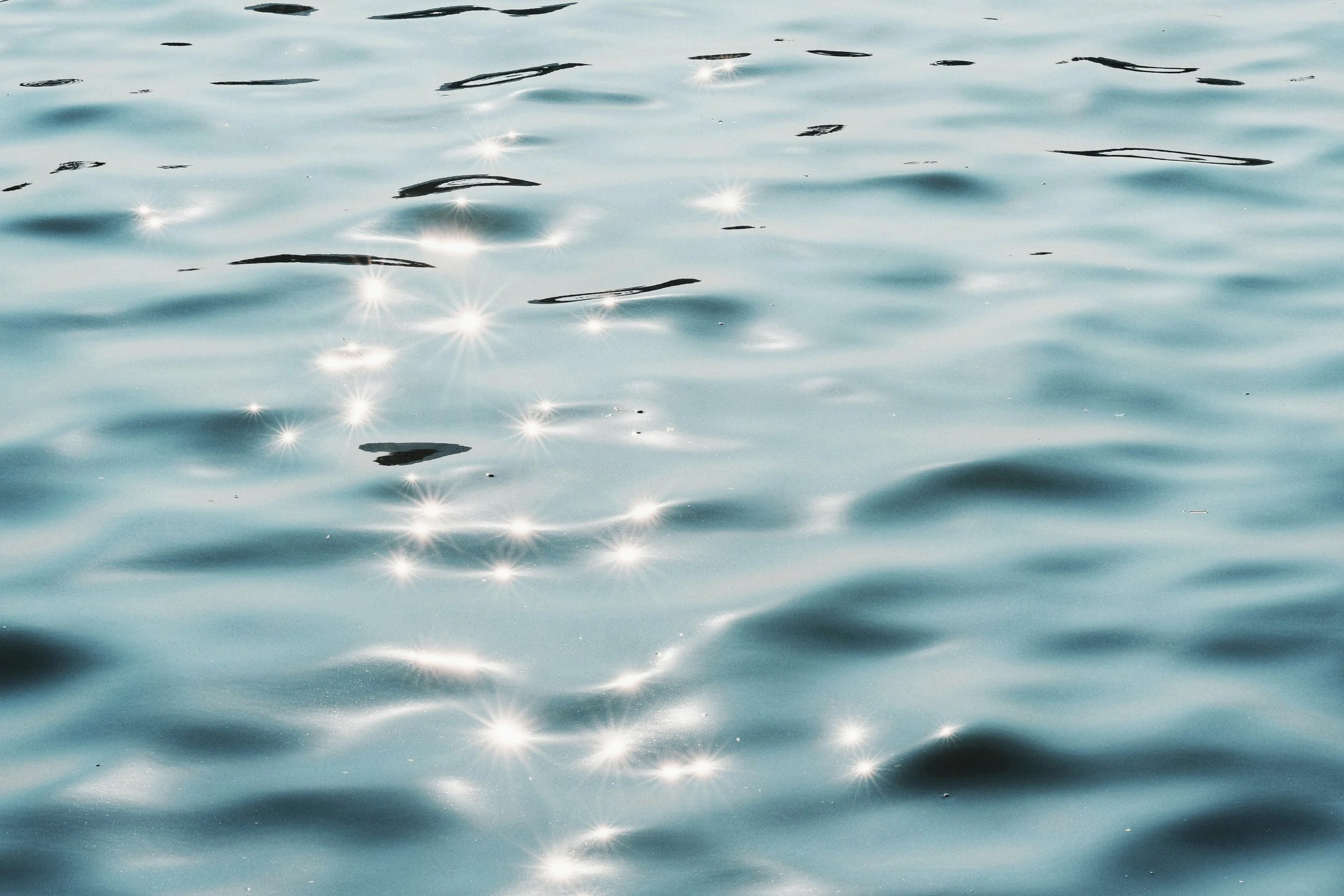 Rippling water surface