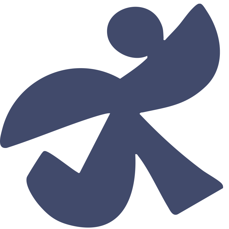 Minimalist graphic of a happy, healthy person.