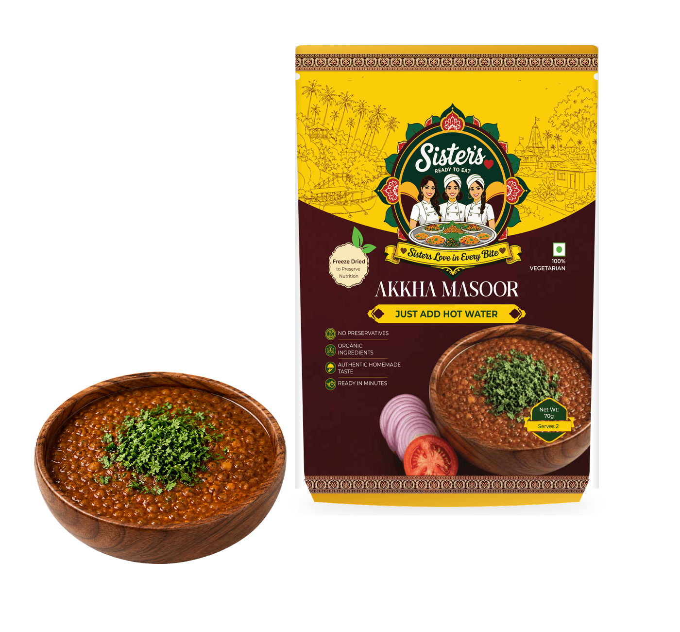 Akkha Masoor (Brown Lentils Curry)
