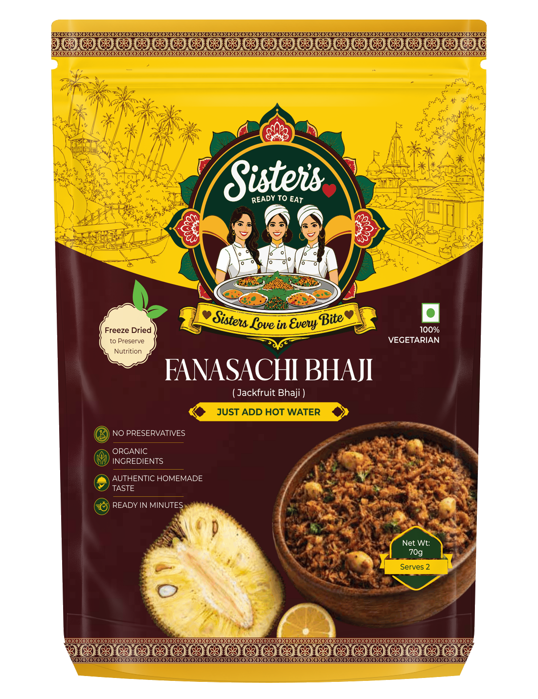 Jackfruit Bhaji (Phanas Bhaji)