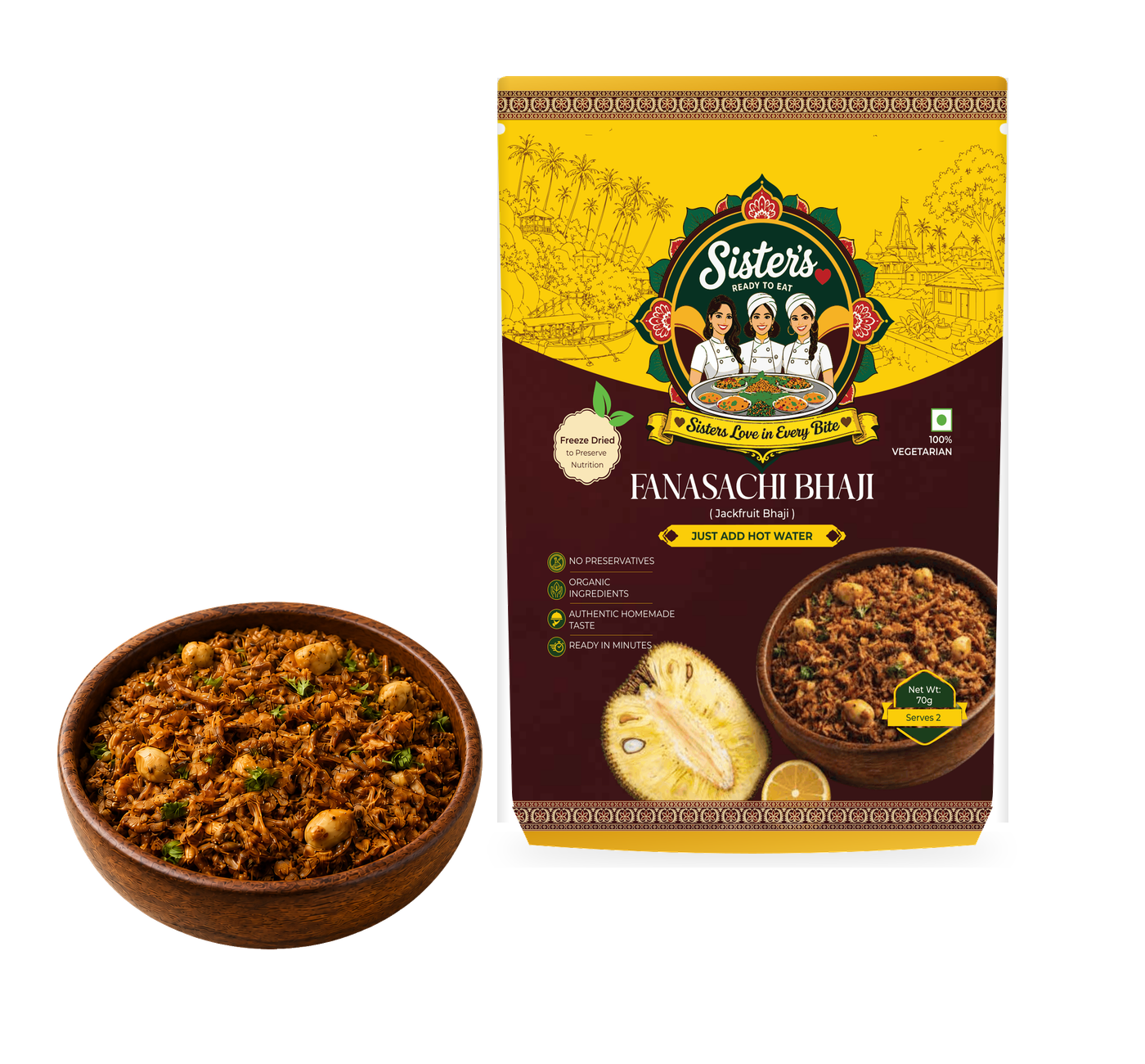 Jackfruit Bhaji (Phanas Bhaji)