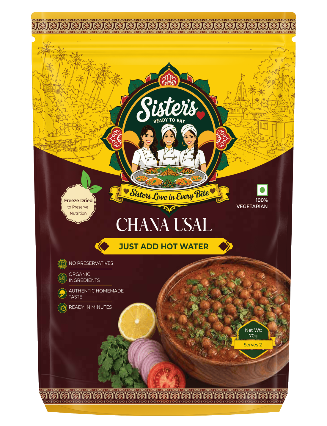 Chana Usal (Black Chickpea Curry)