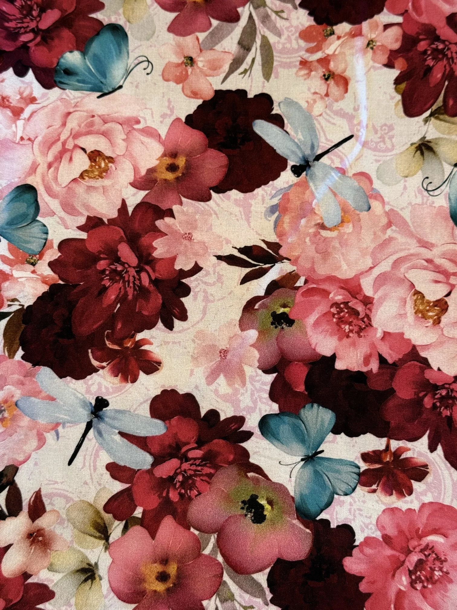 Flowers and Butterflys Fabric