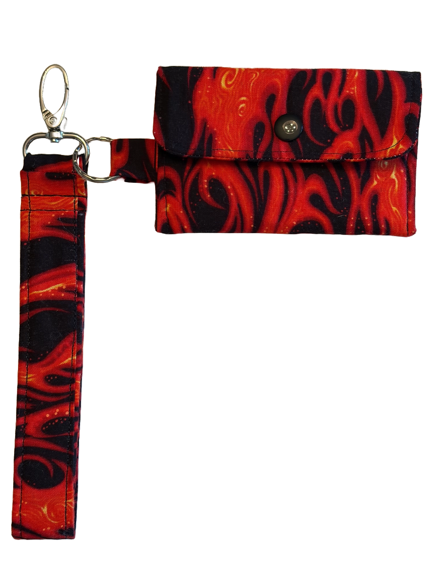 Red and Black Flame Wallet