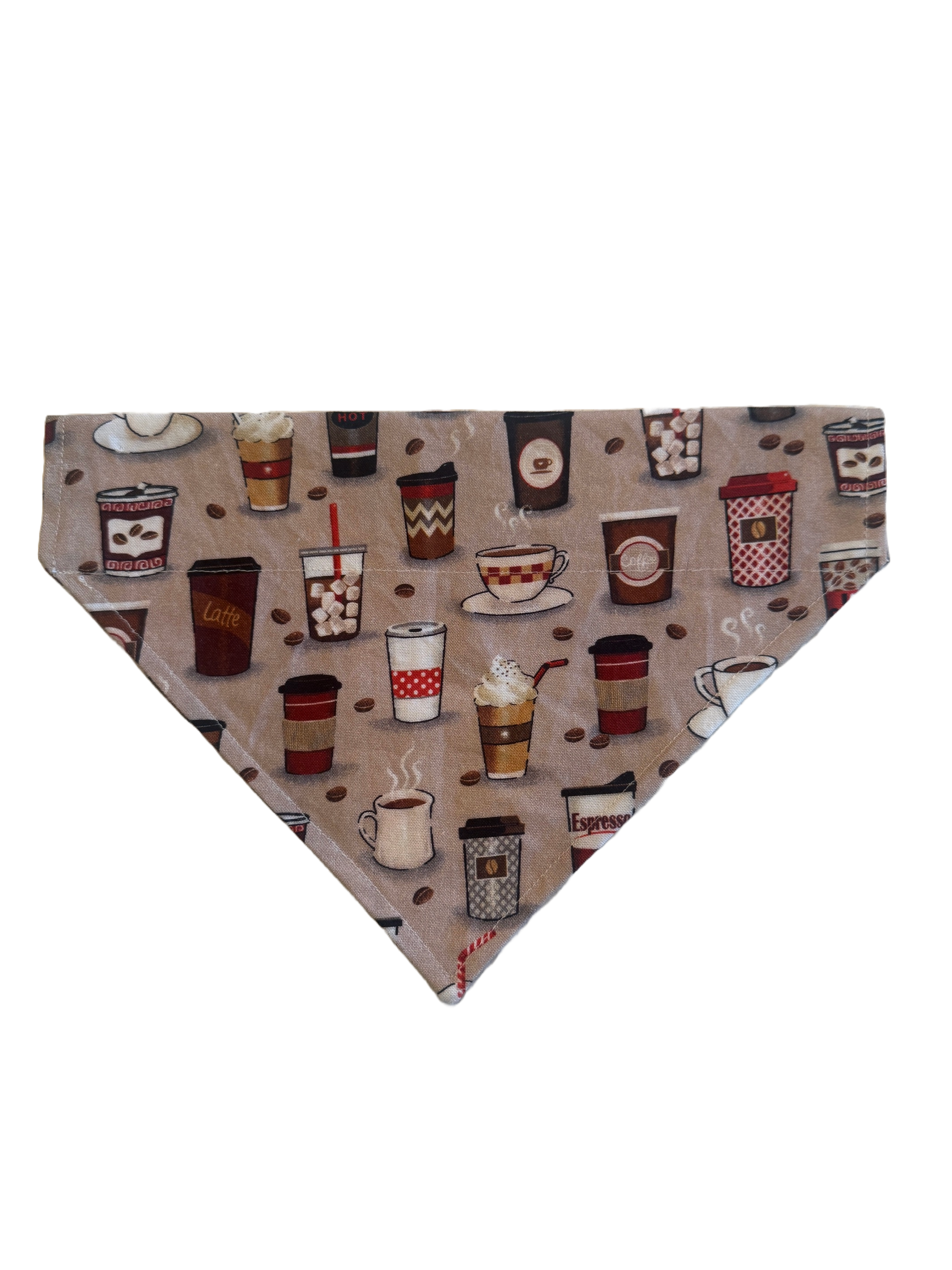 Coffee Break Fabric Bandana for Cats and Dogs