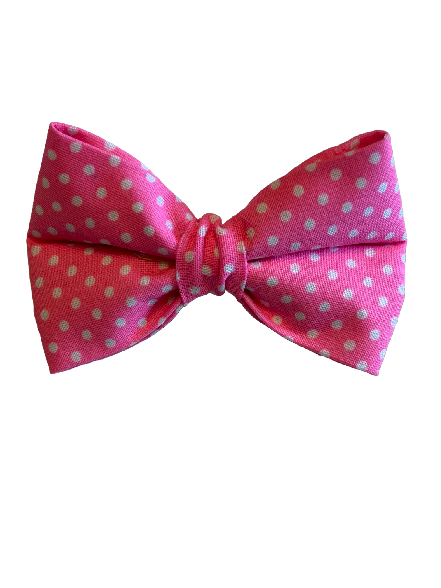 Hot Pink Fabric Bowtie