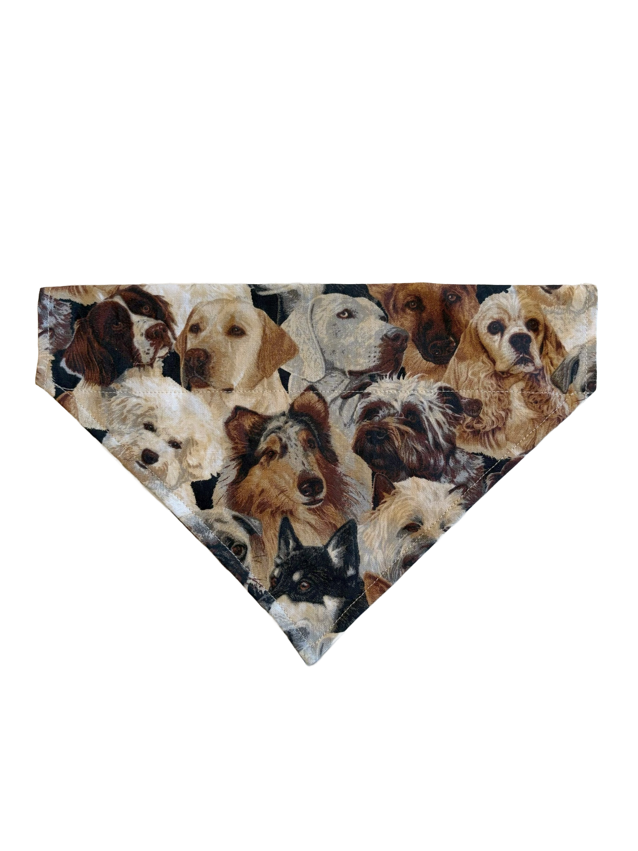 Dog Breeds Fabric Bandana for Cats and Dogs