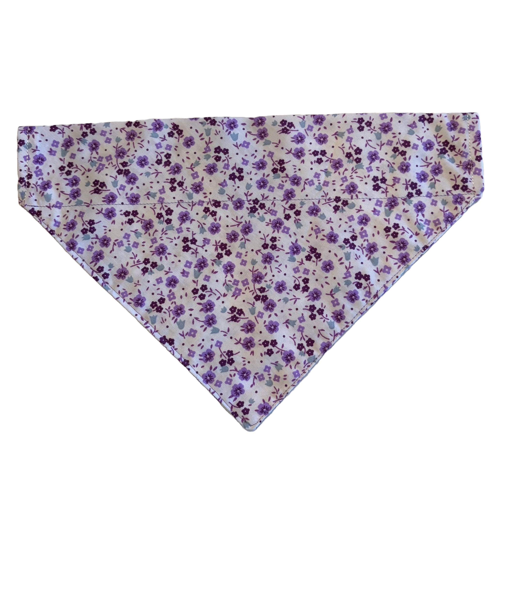Tiny Purple Flowers Fabric Bandana for Cats and Dogs