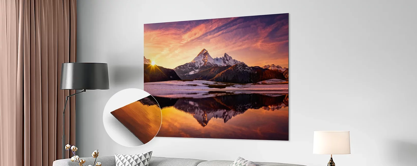Exemple de photographie imprimée sur aluminium