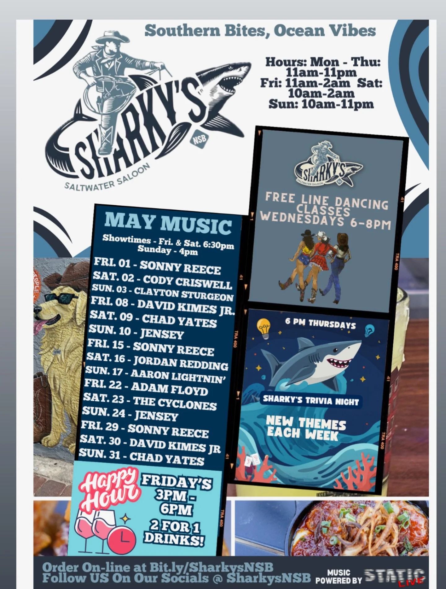 Sharky's Monthly Flyer 