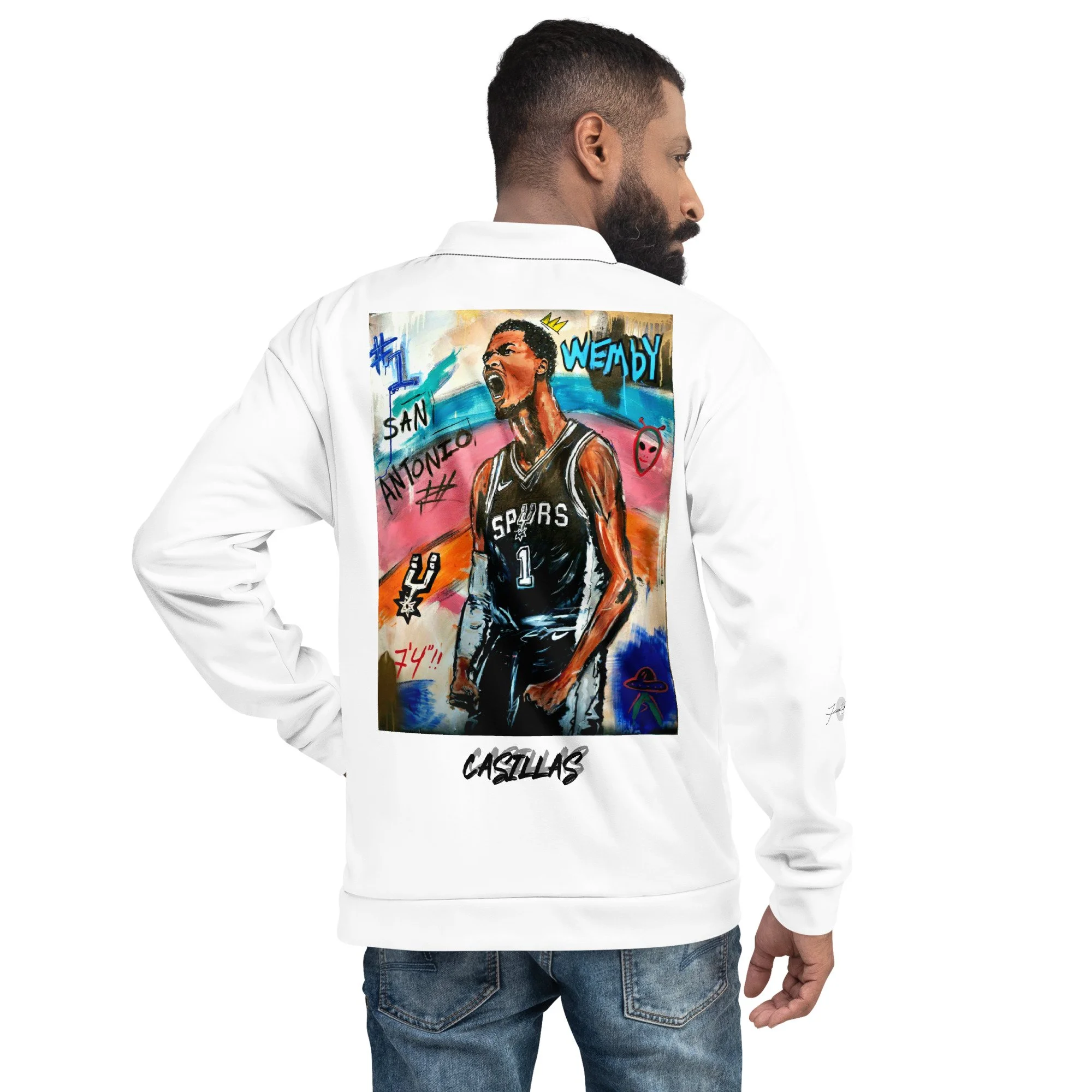 WEMBY-SA Bomber Jacket WHITE