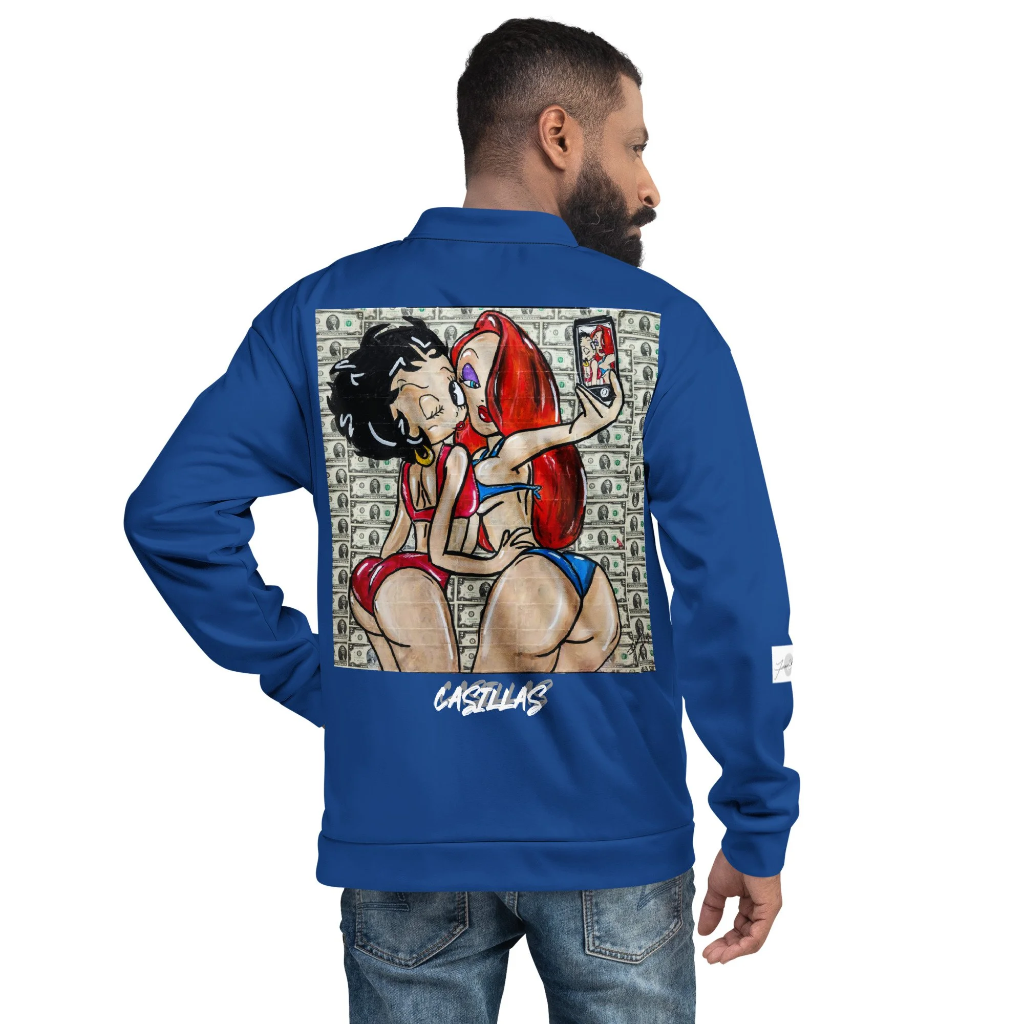 BETTY AND JESSICA Bomber Jacket BLUE