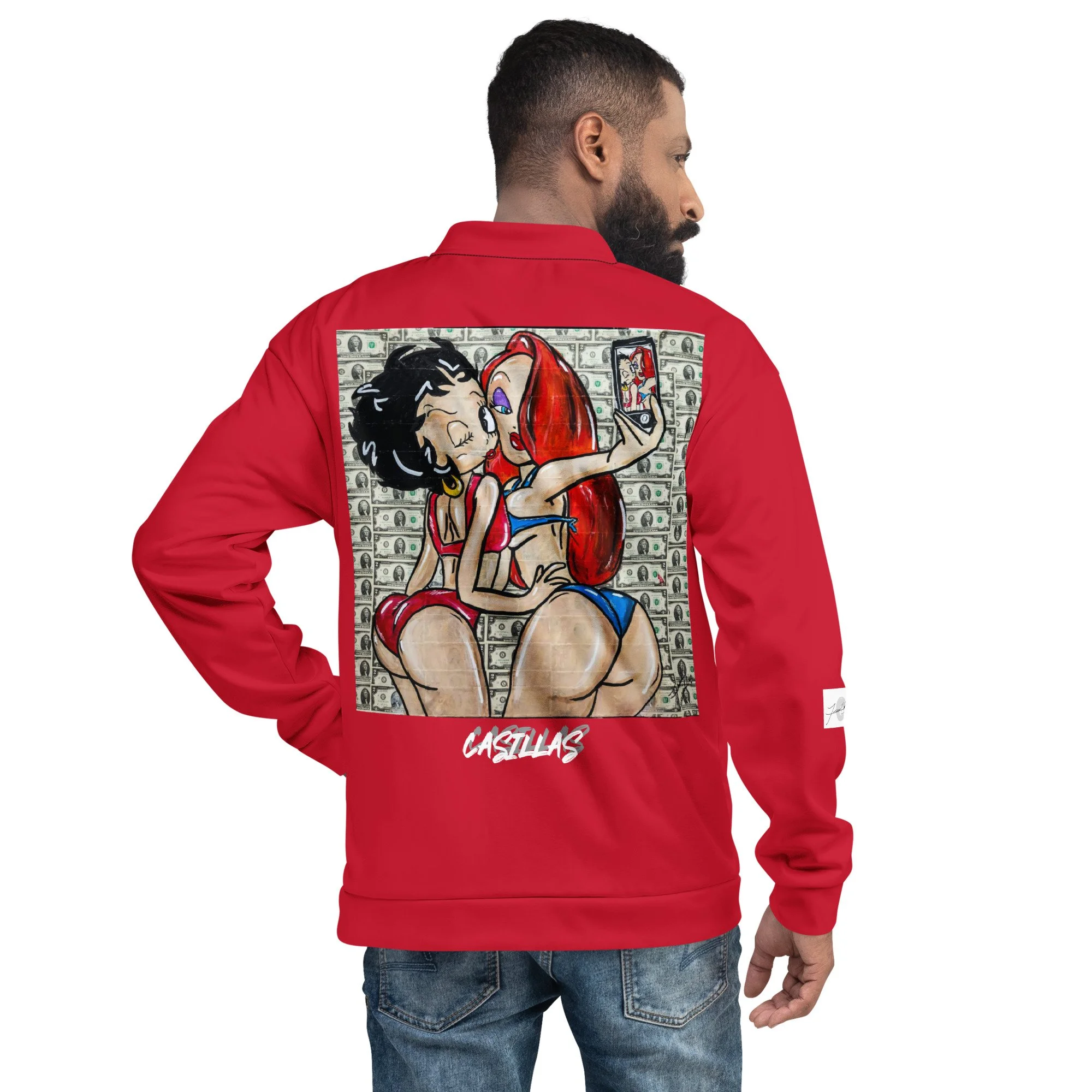 BETTY AND JESSICA Bomber Jacket RED