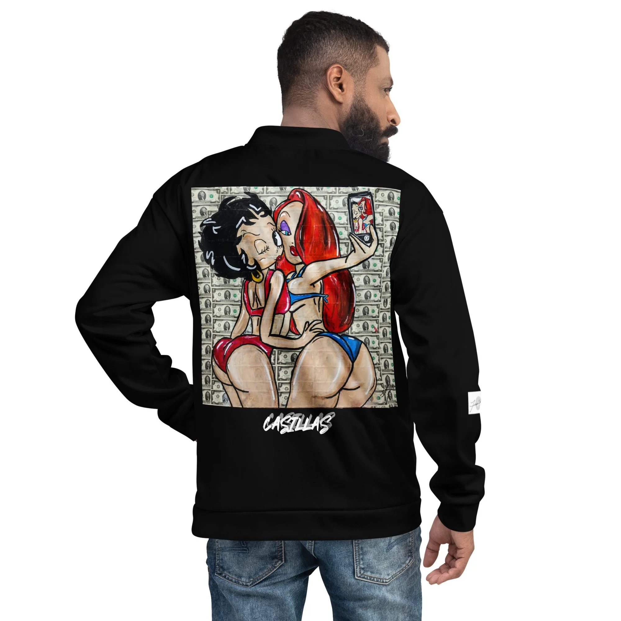 BETTY AND JESSICA Bomber Jacket BLACK