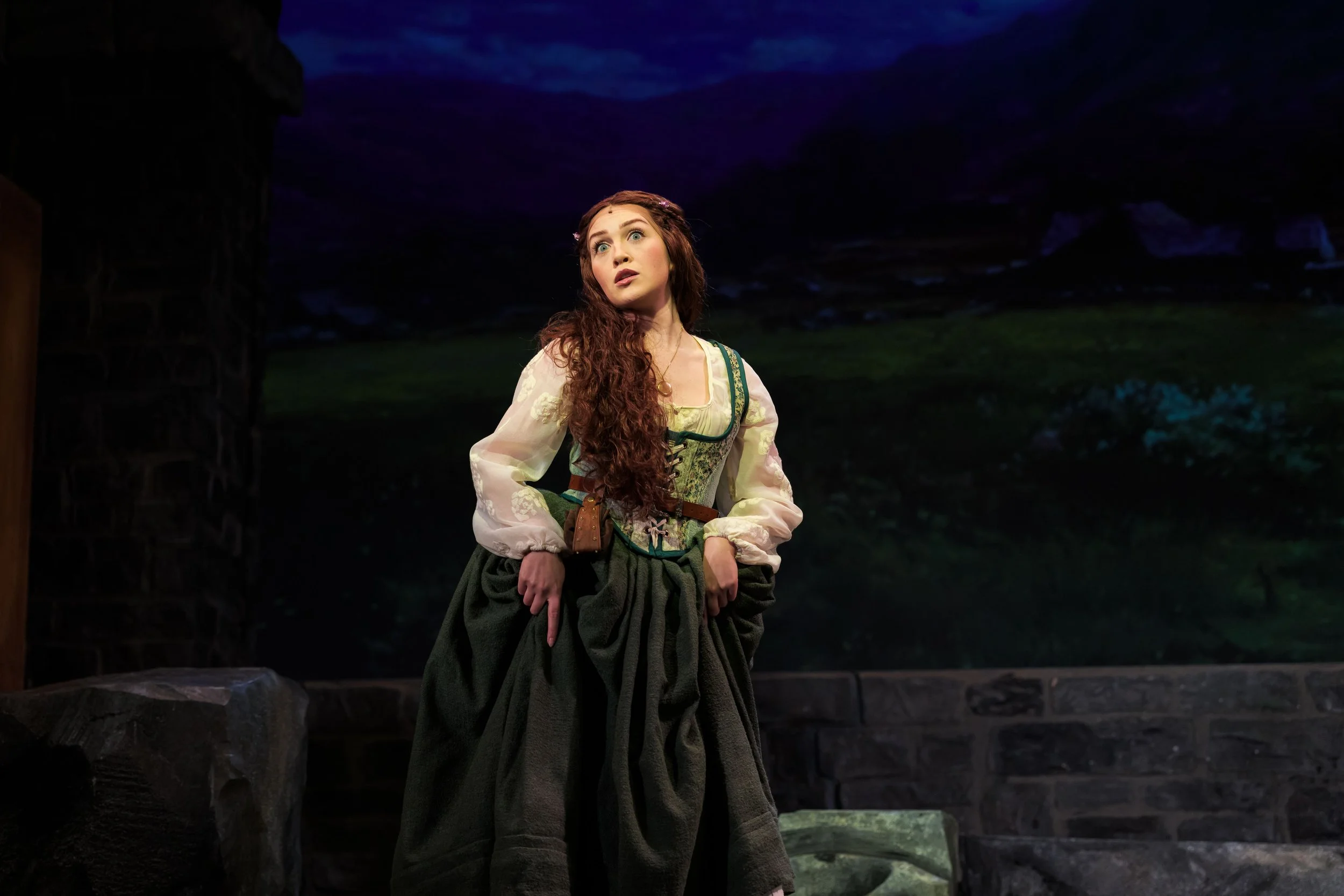 Carmiña Monserrat as Ailey in "The Roads to Loch Lomond" at The Phoenix Theatre Company - Photo by Billy Hardiman