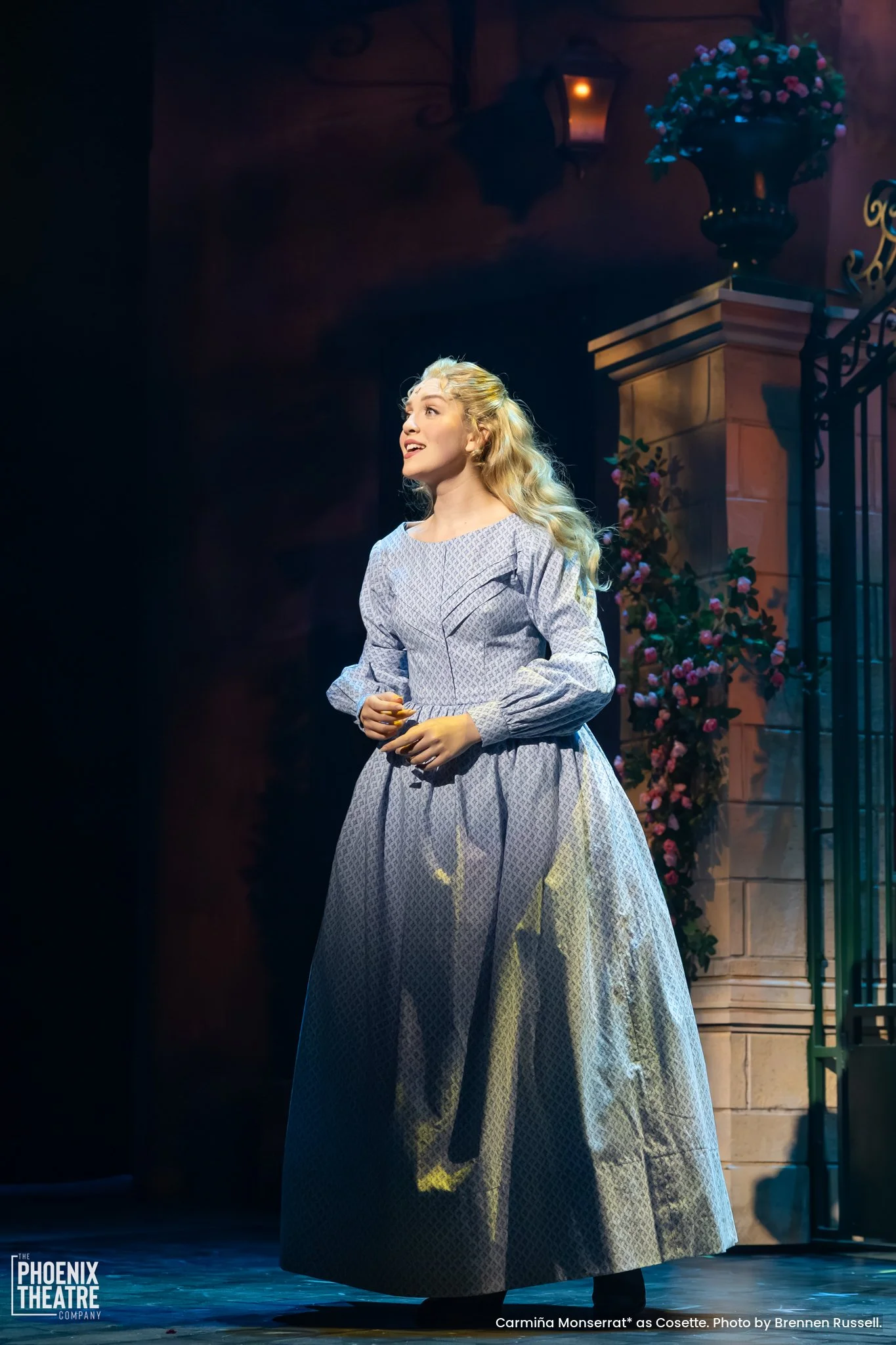 Carmiña Monserrat as Cosette in "Les Misérables" at The Phoenix Theatre Company - Photo by Brennen Russell