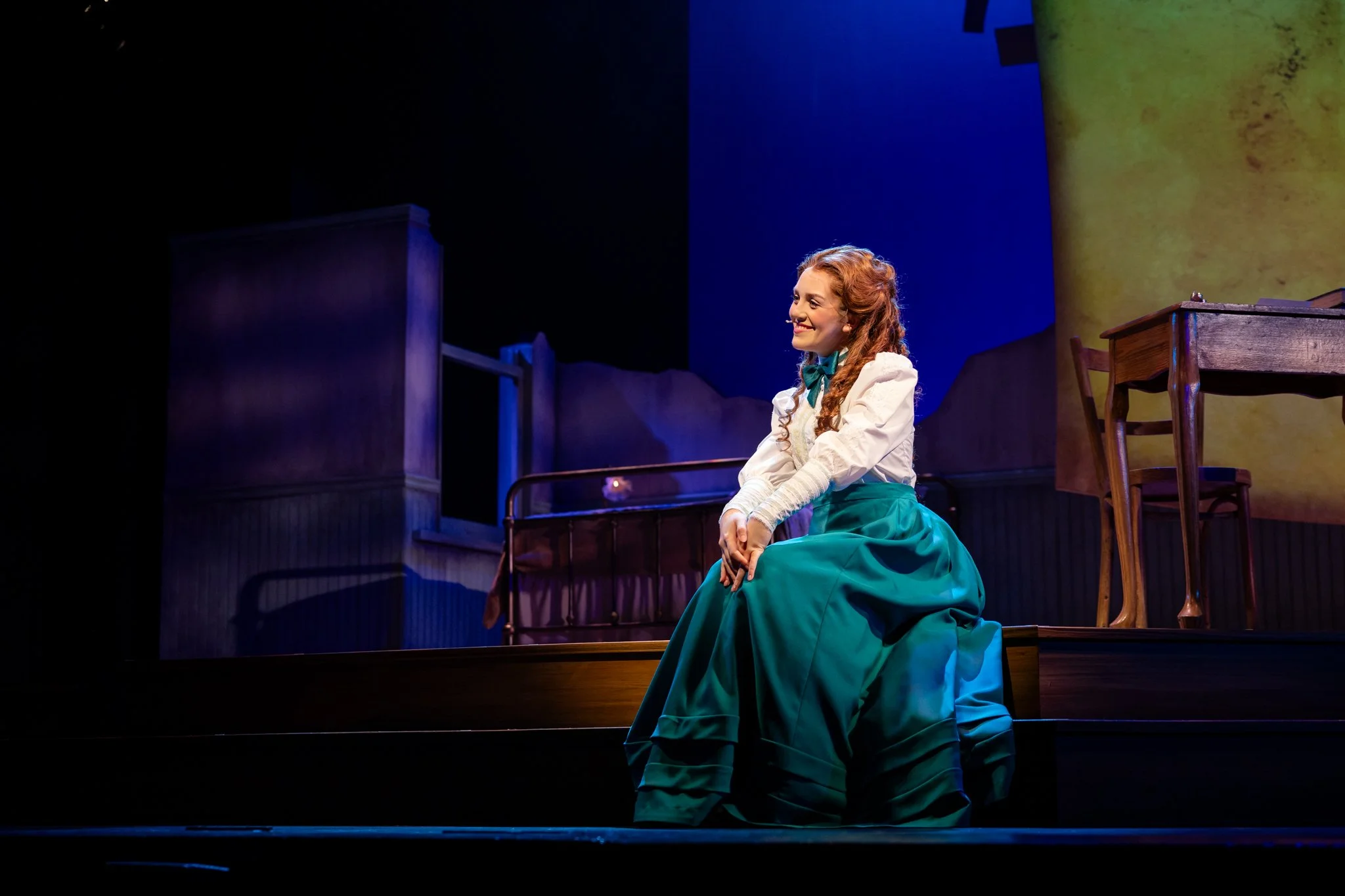 Carmiña Monserrat as Jerusha in "Daddy Long Legs" at The Phoenix Theatre Company - Photo by Brennen Russell