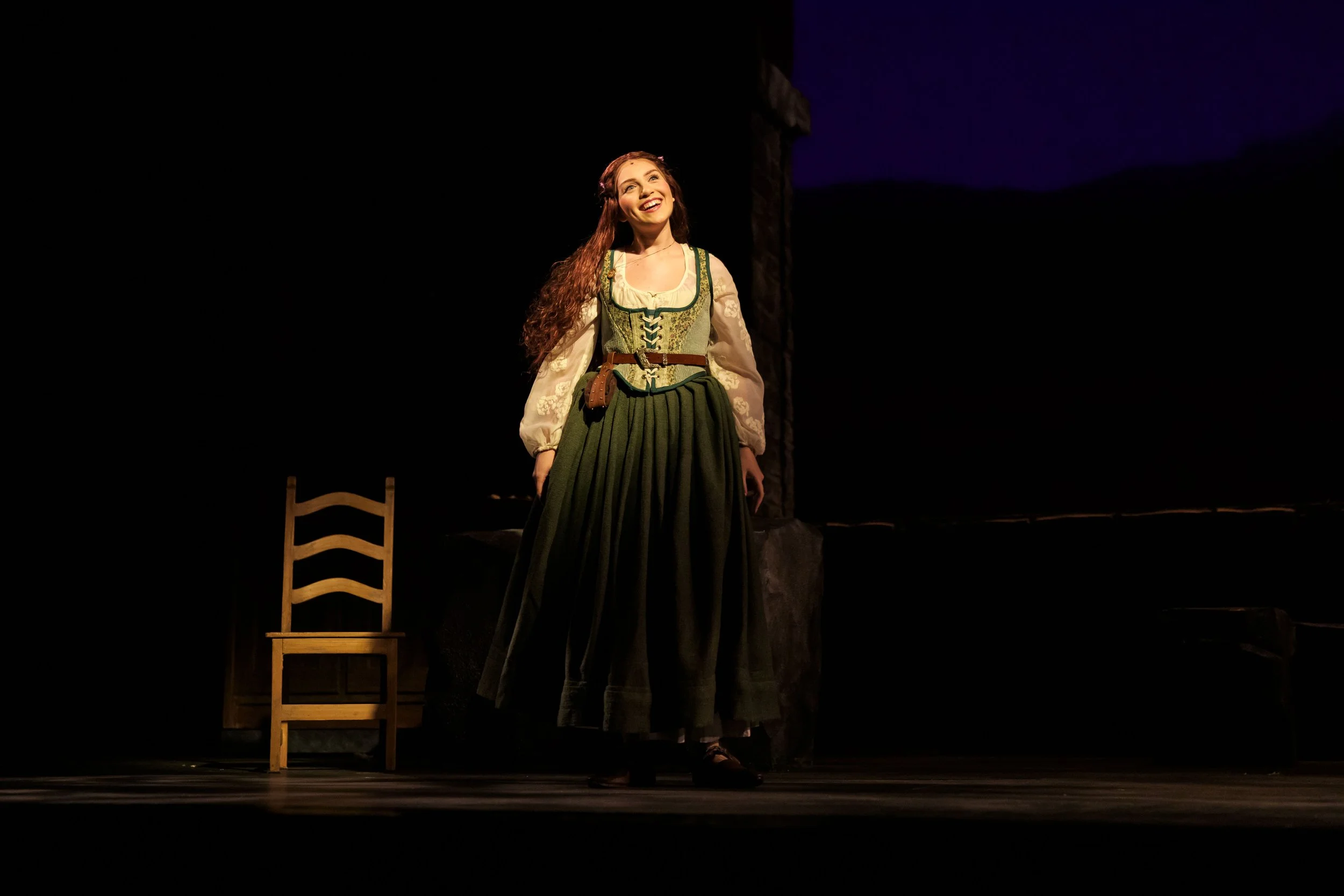 Carmiña Monserrat as Ailey in "The Roads to Loch Lomond" at The Phoenix Theatre Company - Photo by Billy Hardiman
