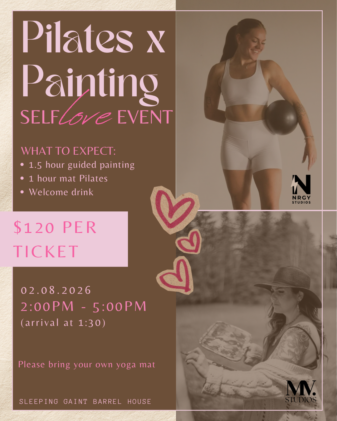 Pilates x Painting - Self Love Event