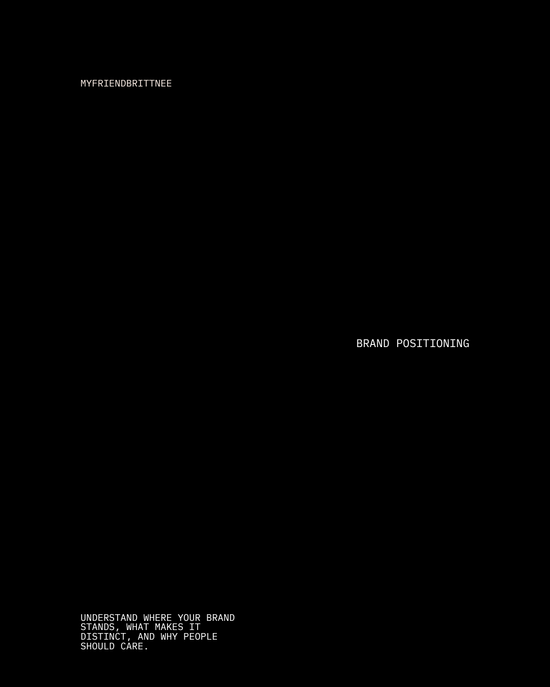 Brand Positioning Worksheets