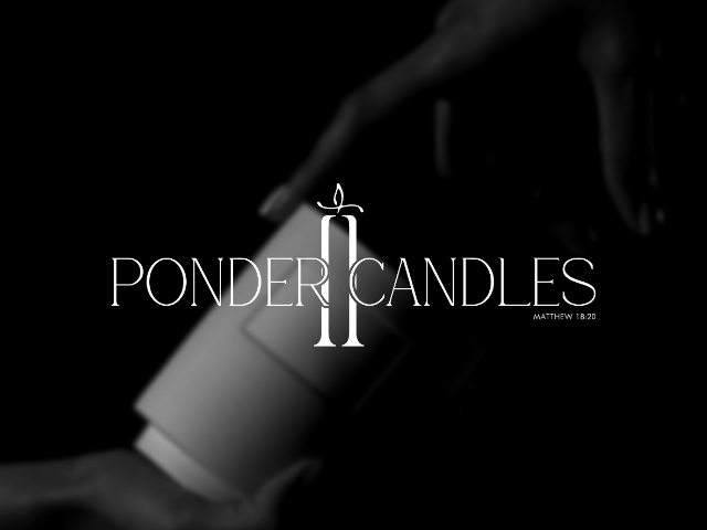 2 ponder candles | logo development