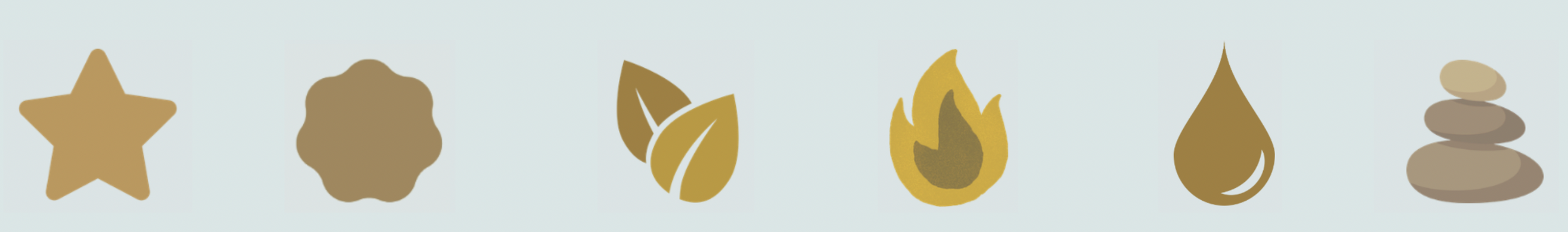 Row of seven icons representing the foundations: sleep, stress management, digestion, blood sugar, nutrient density and hydration.