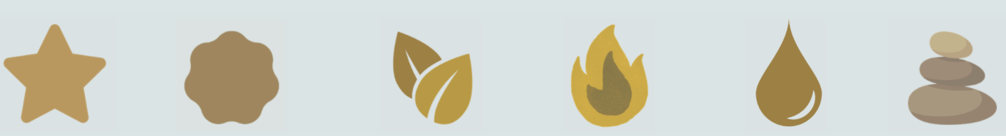 Row of seven icons representing the foundations: sleep, stress management, digestion, blood sugar, nutrient density and hydration.