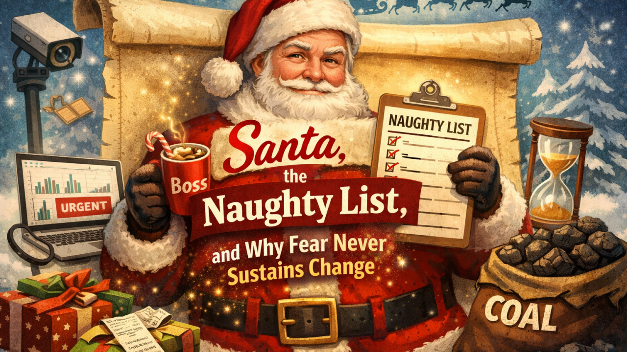 Santa, the Naughty List, and Why Fear Never Sustains Change