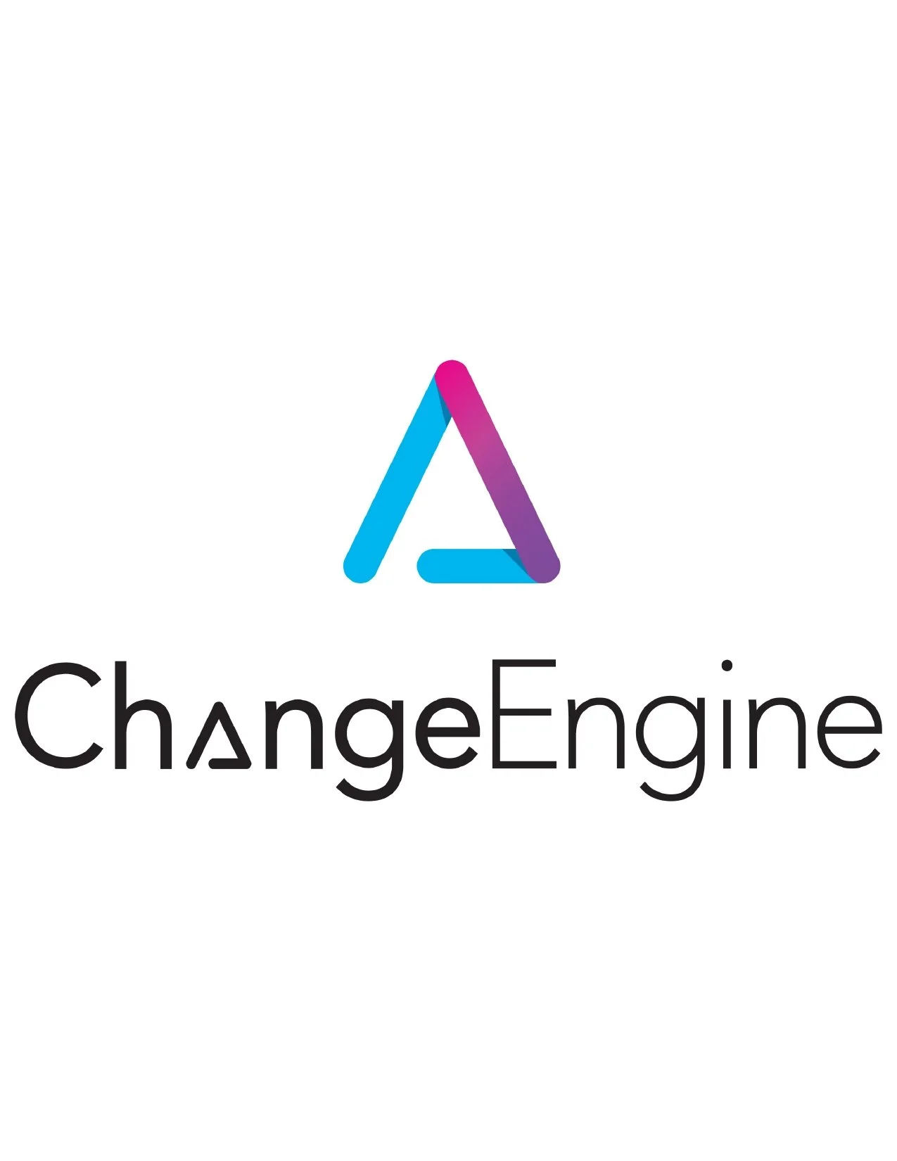 Logo of ChangeEngine with a stylized letter A in blue and purple, and the text 'ChangeEngine' underneath.