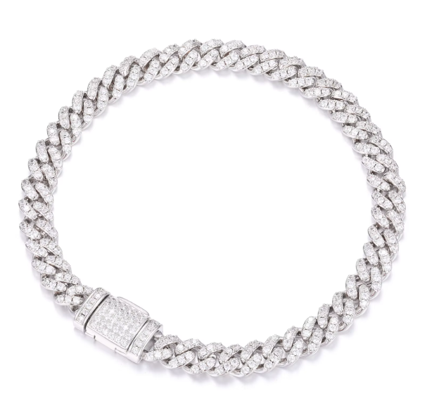 Luxury Cuban Link Bracelet 925 Silver 6MM