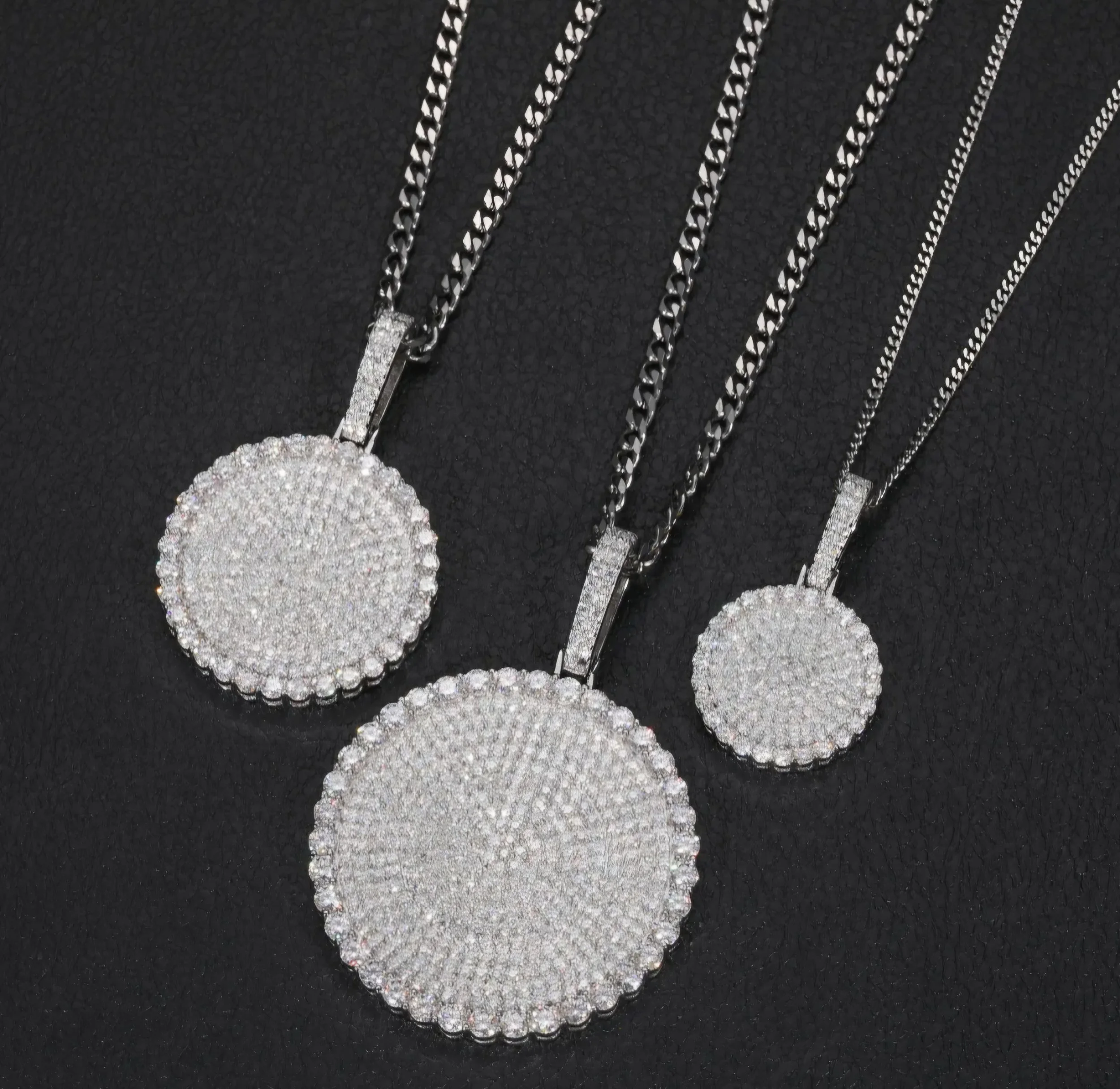 Disc Cluster Pendant S/M/L .925 Silver