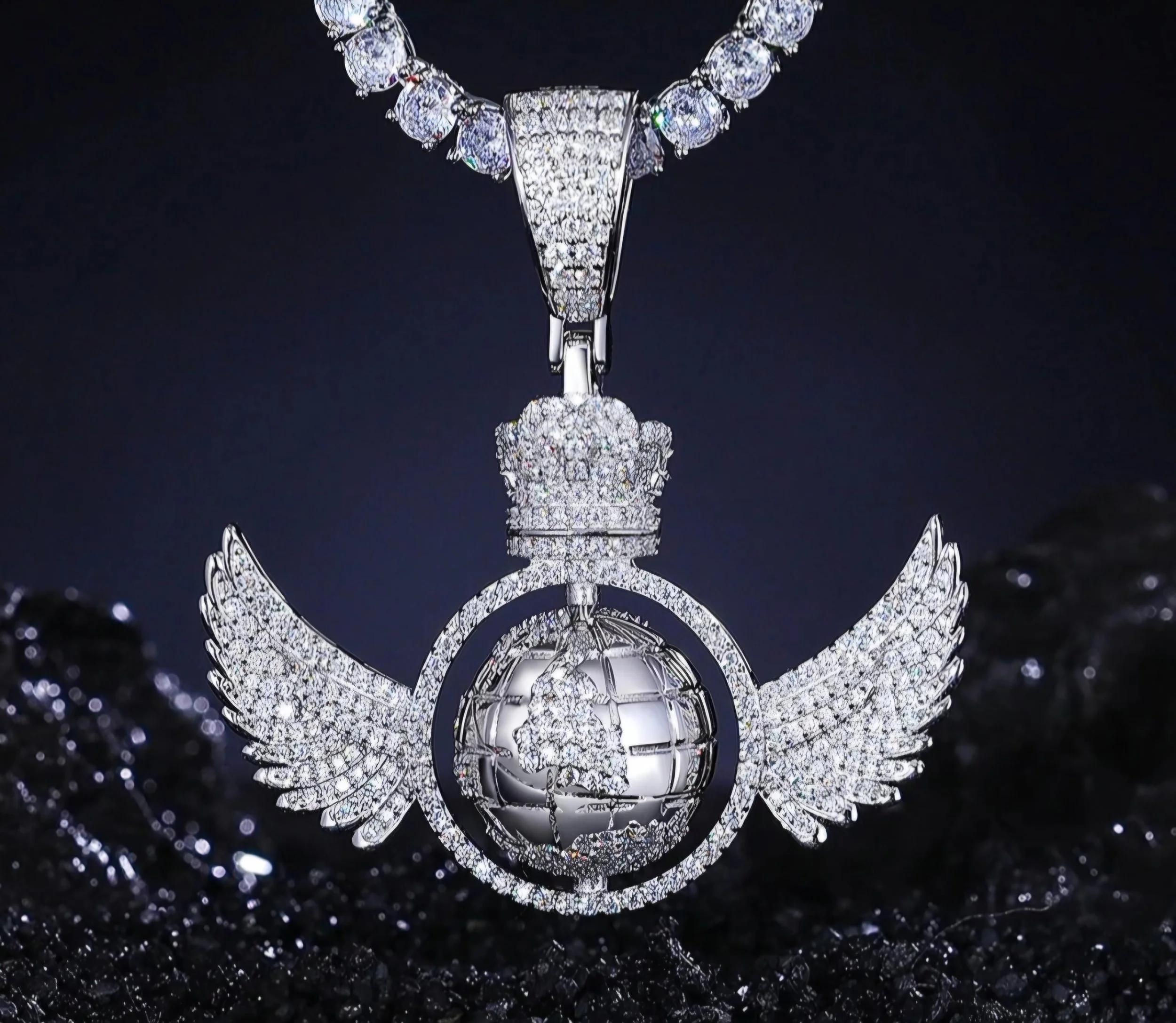 Earth Wing Pendant .925 Silver