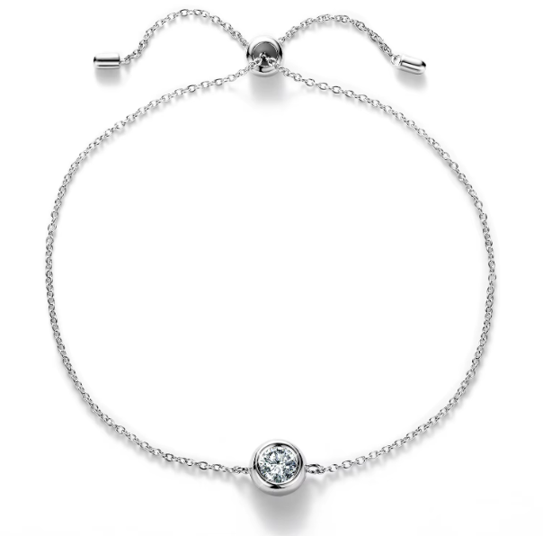 Adjustable Solitaire Gift Bracelet 925 Silver