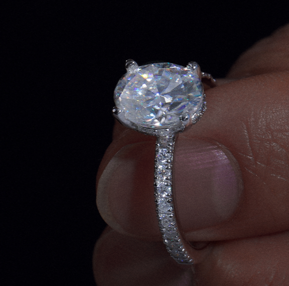 Luxury Oval Cut Ring 925 Silver