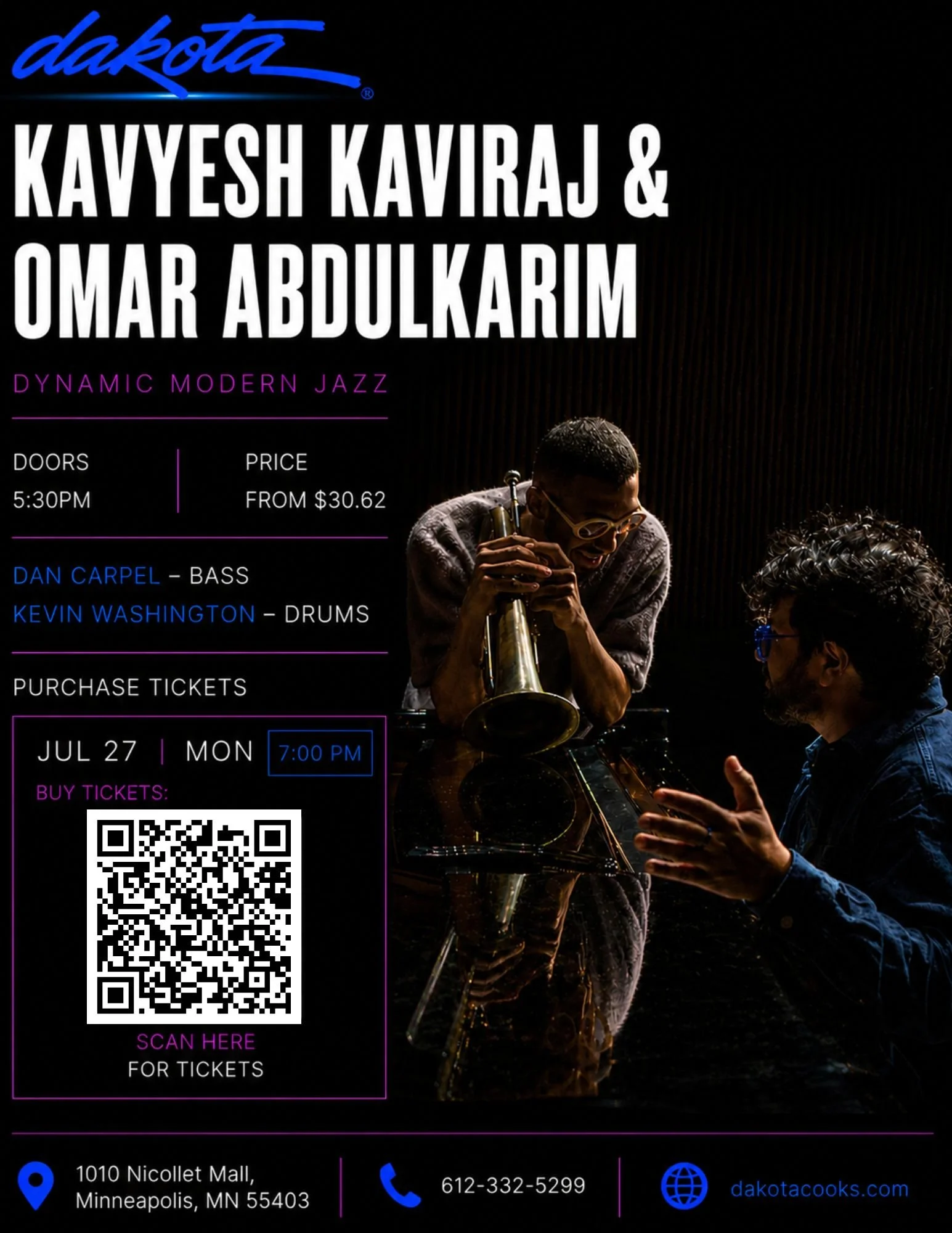 “The essence of what jazz is.” – Jazz Police

Kavyesh Kaviraj imbues his life and stories into his music, carefully weaving his influences into a boundary-breaking modern jazz outfit. He is well-known in the Twin Cities and beyond as a pianist, compo